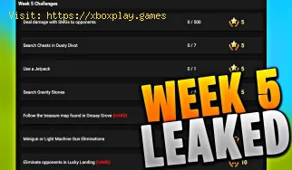 Fortnite: tous les défis de la semaine 5 de la saison 4