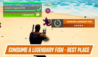 Fortnite: Wie man einen legendären Fisch konsumiert