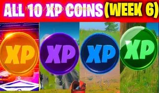 Fortnite: Wo man alle XP-Münzen in Staffel 4, Woche 6 findet