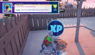 Fortnite: dónde encontrar la moneda azul enterrada en Retail Row