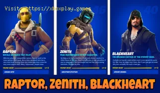 Fortnite: So entfernen Sie Raptor, Zenith und Blackheart