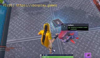 Fortnite Fortbyte 31: a cratera de meteoros tem vista para o local.