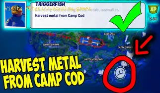 Fortnite: dónde encontrar el metal de cosecha de Camp Cod