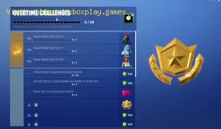 Fortnite: liste des défis en temps supplémentaire - Guide de toutes 