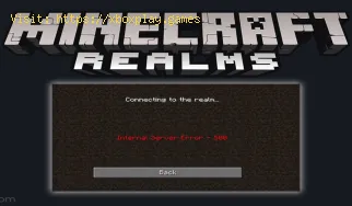 Minecraft Realms : comment corriger une erreur de serveur interne