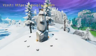 Fortnite: Como encontrar a câmera de filme, cabeça de pedra nevada e