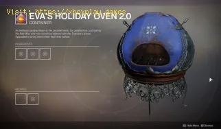 Come usare il forno festivo di Eva in Destiny 2 The Dawning 2022