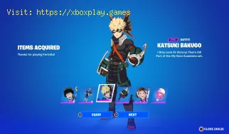 How to get the Katsuki Bakugo Skin in Fortnite