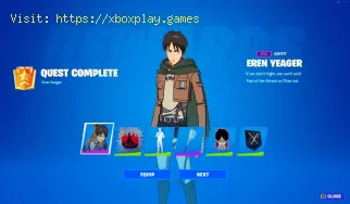 So entsperren Sie den Eren Jaeger-Skin in Fortnite