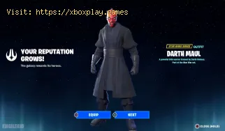 Wie schalte ich Fortnite Darth Maul Skin frei?