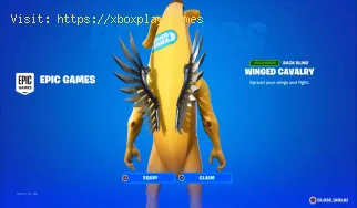 Wie bekomme ich das Backbling der geflügelten Kavallerie in Fortnite 