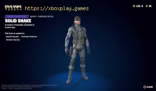 Alle Metal Gear Solid Cosmetics in Fortnite Kapitel 5