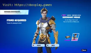 Comment obtenir Midas dans Fortnite