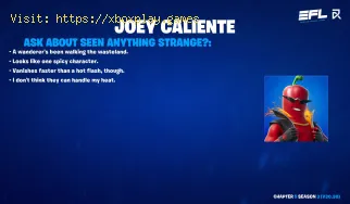 Comment obtenir le skin Joey Caliente dans Fortnite ?