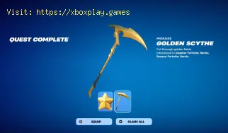 So entsperren Sie die Golden Scythe Pickaxe in Fortnite