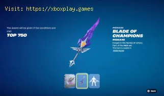 Comment obtenir la pioche gratuite Lame des Champions dans Fortnite