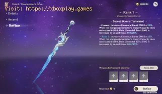 Comment affiner Moonweaver's Dawn dans Genshin Impact