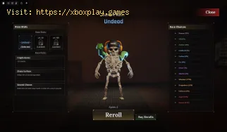 Como obter rerolls de raça em The Forge