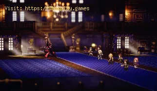 Posizione d'élite del cane da guardia minaccioso in Octopath Tra