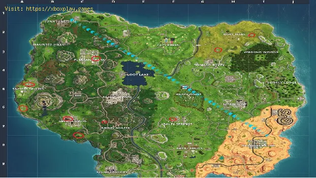 fortnite jigsaw puzzle pieces where find it nº3 - fortnite jigsaw puzzle map