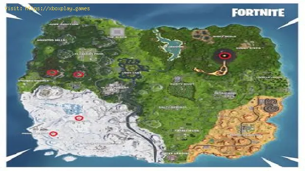 list of challenges of week 6 season 8 - visit the five highest places in fortnite