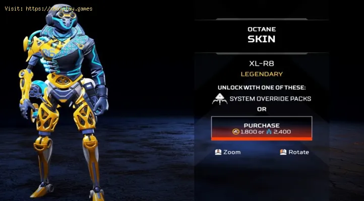 Apex Legends Todos Las Skin Octane Raros