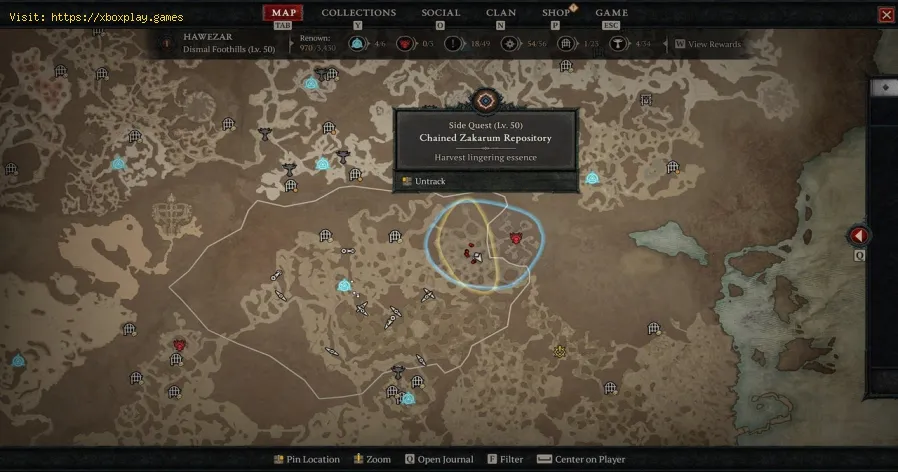 Heraldo de Zakarum Drop en Diablo 4 - Ubicación 2