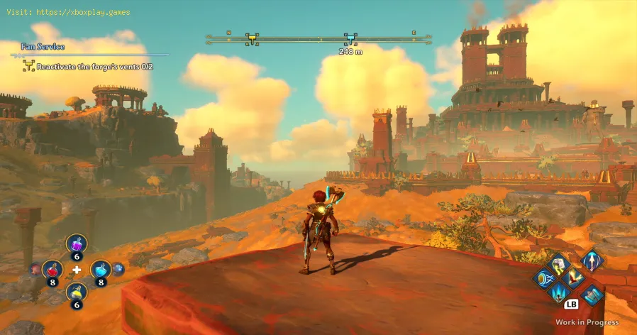 Immortals Fenyx Rising: obtener un fragmento de adamantino púrpura