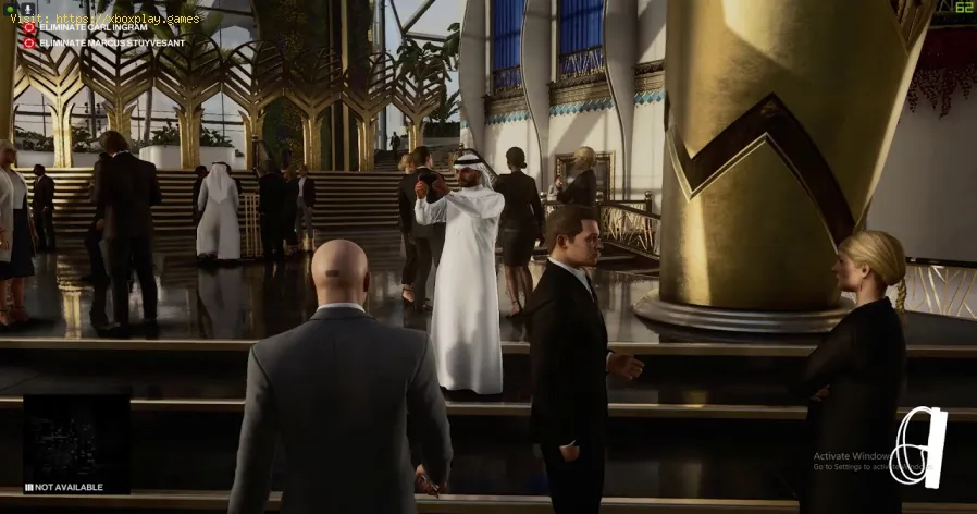 Hitman 3: Como falar com o assistente de Al-Ghazali