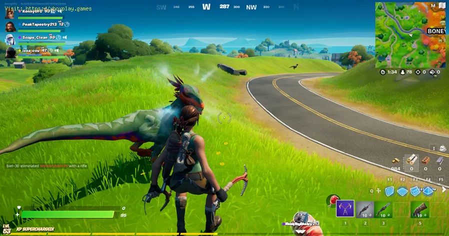 Fortnite: Onde encontrar os Raptors