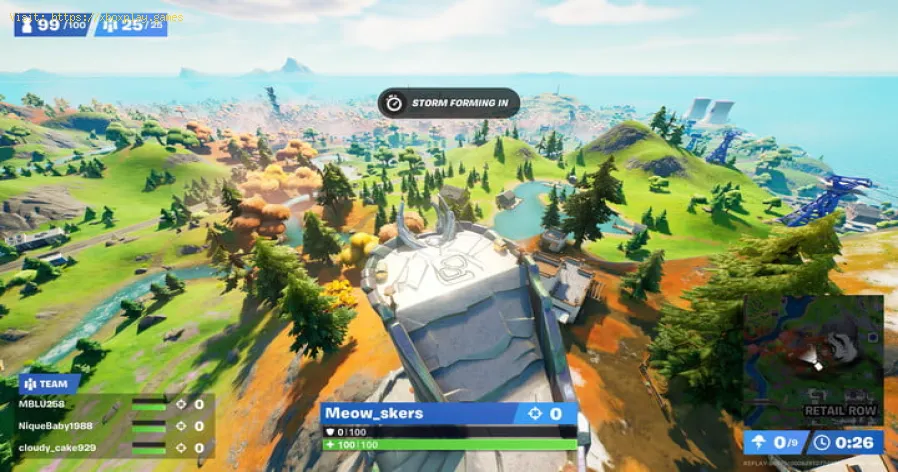 Fortnite usar el lanzador de la torre del guardián 