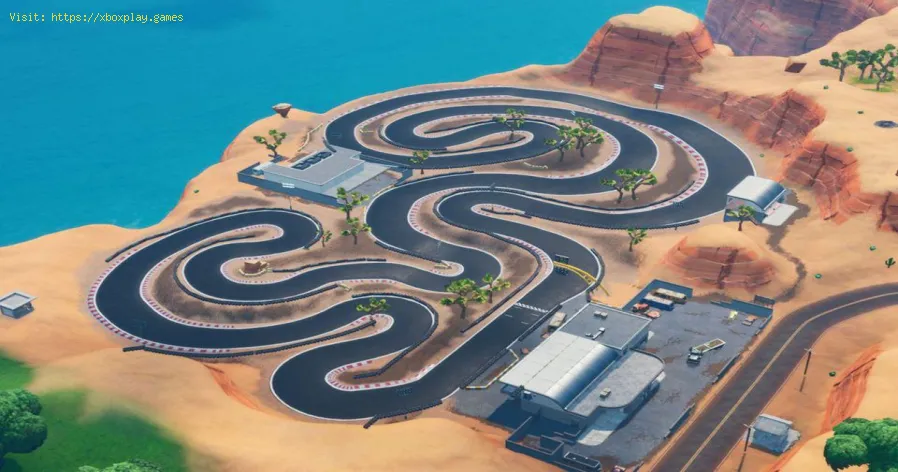 Fortnite Lap of a Desert Race Track - Stage 1 location