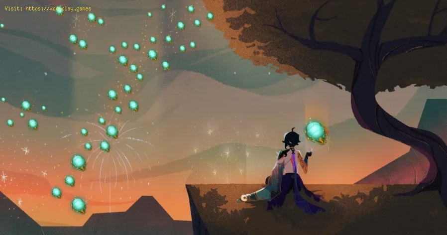 Genshin Impact: dónde encontrar luciérnagas - columna luminiscente