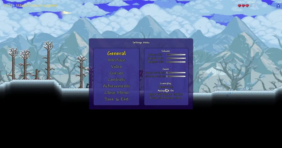 Terraria: Cómo alternar la pausa automática