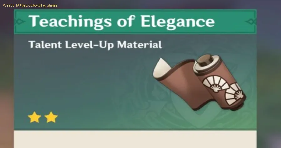 Genshin Impact: enseñanzas de elegancia, guía de elegancia y fil