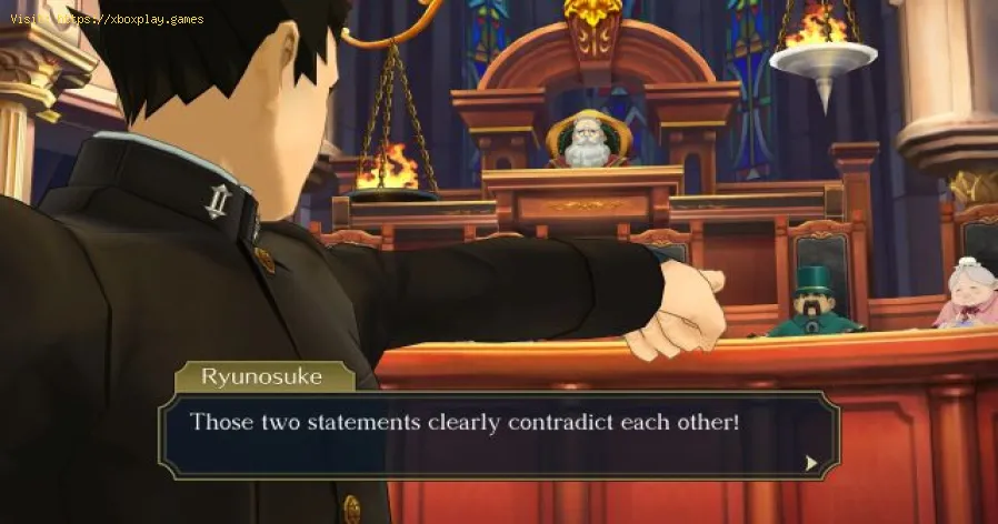 Great Ace Attorney Chronicles: Como mover entre áreas