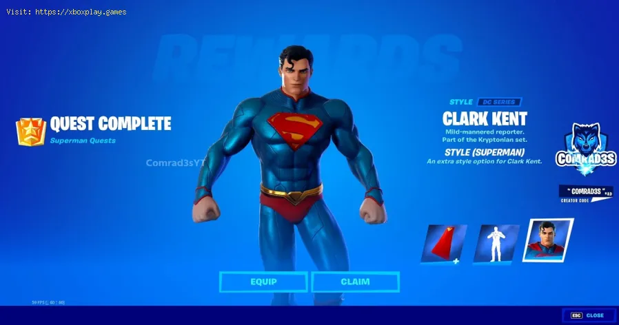 Fortnite: pesquisa da cabine telefônica do Superman ou Clark K