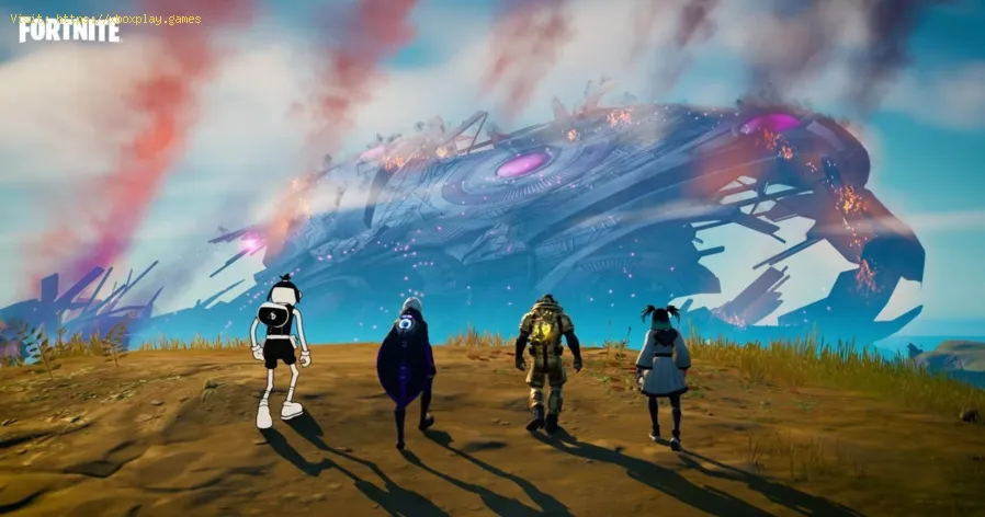 Fortnite: Where to use an alien jump pad at an alien crash site