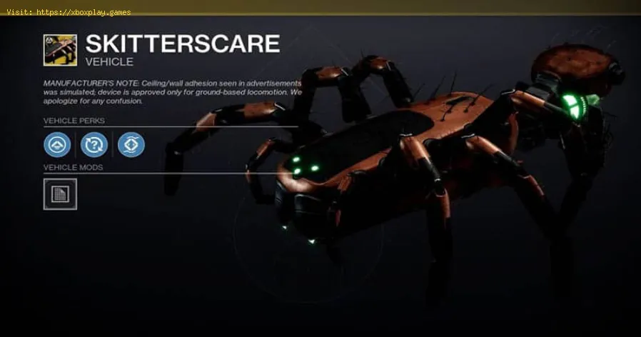 Destiny 2: come ottenere il passero Skitterscare