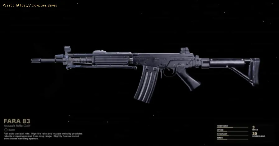 Warzone: el mejor equipamiento de FARA 83 