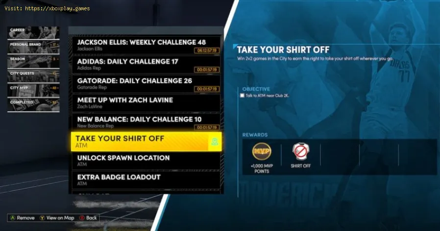 NBA 2K22 The City：シャツを脱ぐ方法 - Japanese-1