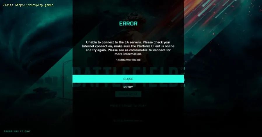Battlefield 2042: Cómo solucionar el error de sin conexión