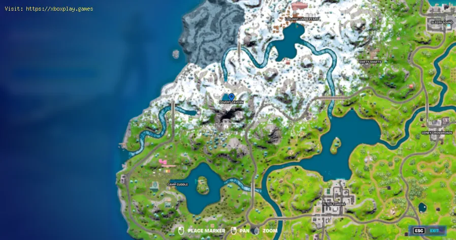 onde encontrar o pico do auge em Fortnite Capítulo 3