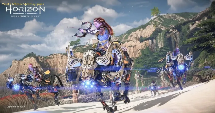 Horizon Forbidden West: Como reunir chifres de carregador