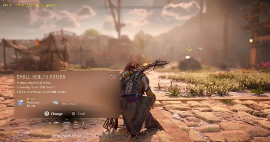 Horizon Forbidden West : comment préparer des potions de santé
