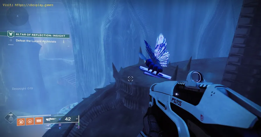 D2: find Lucent Moth location at Altar of Reflection i
