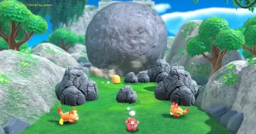 Kirby : Wo man den Seitenweg in Rocky Rollin' Road fi