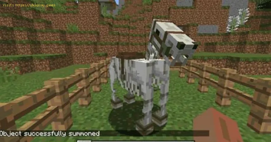Minecraft: Cómo domar un caballo esqueleto