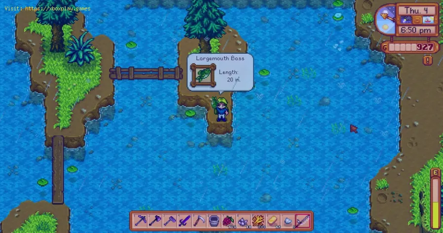 Stardew Valley : Où pêcher l'achigan à grande bouche