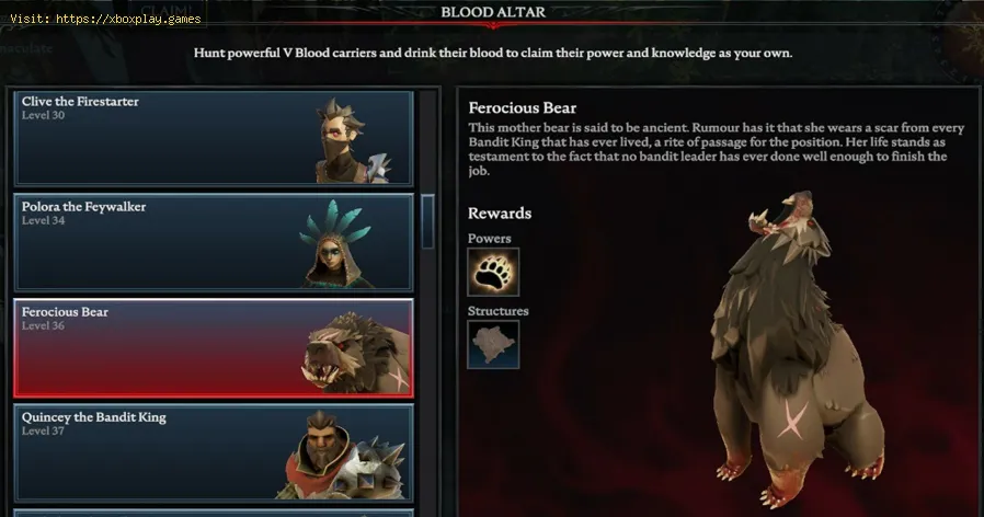 V Rising: Where to Find Ferocious Bear